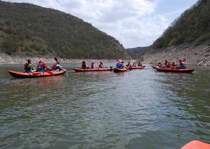Kayaking on Uvac meanders
