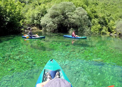 Kayaking on Trebišnjica and Sušica, an easy half-day adventure - min. 4 people